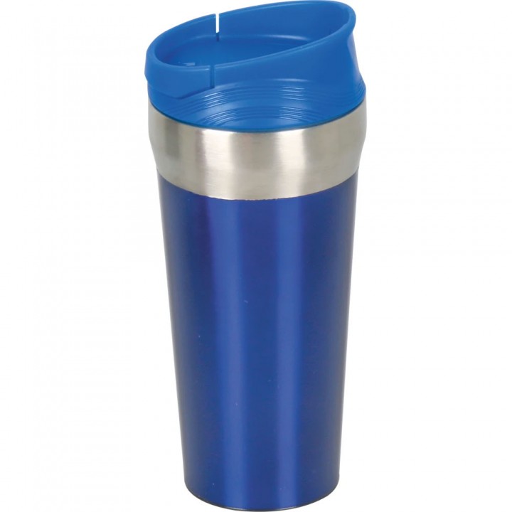 Lacivert 400 ml Vantuz Tabanlı Devrilmez Lazer Logo Baskılı Promosyon Termos Bardak
